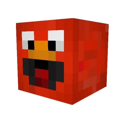 synau Minecraft avatar head, 3D render