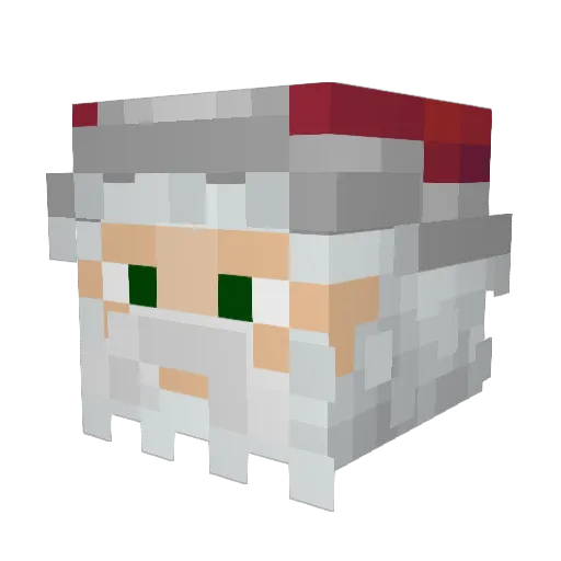 sync33 Minecraft avatar head, 3D render