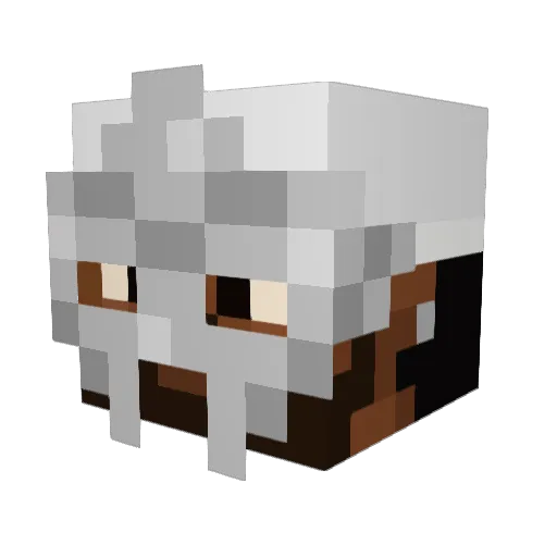 syncedXenos Minecraft avatar head, 3D render