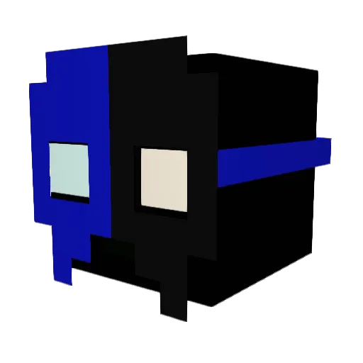 syncpvp Minecraft avatar head, 3D render