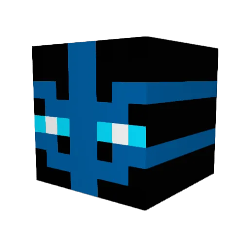 syncrinizer Minecraft avatar head, 3D render
