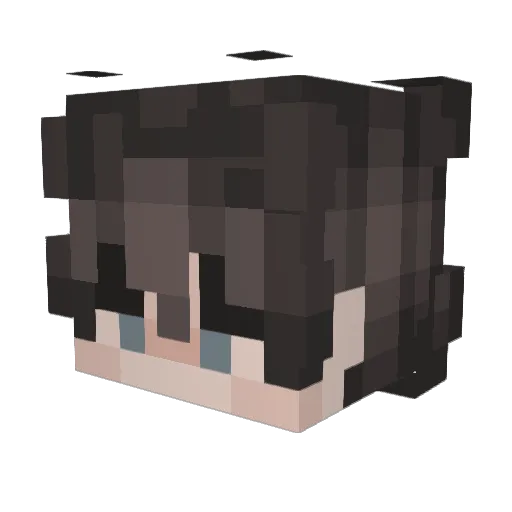 syncxx_QwQ Minecraft avatar head, 3D render