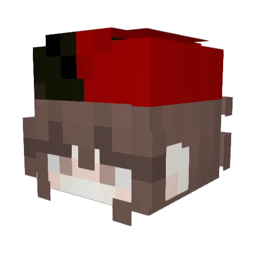 syndiKatee Minecraft avatar head, 3D render