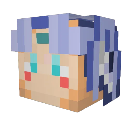 synechist Minecraft avatar head, 3D render