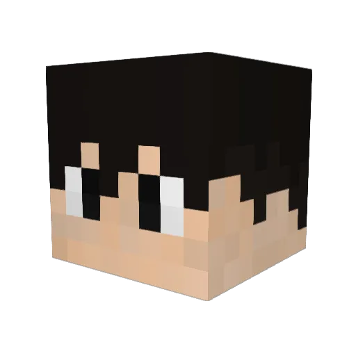 synikul Minecraft avatar head, 3D render