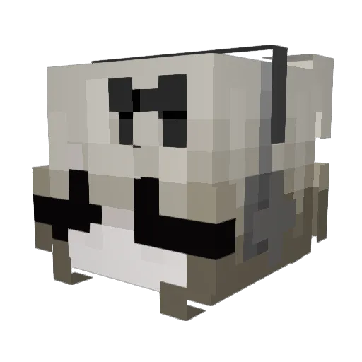 synnfuels Minecraft avatar head, 3D render