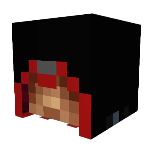 synopsis01 Minecraft avatar head, 3D render