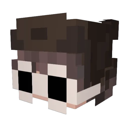 syntext_ Minecraft avatar head, 3D render