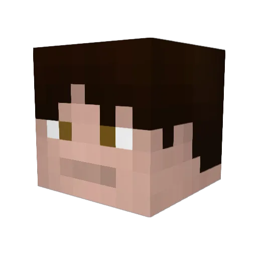 synthoss Minecraft avatar head, 3D render