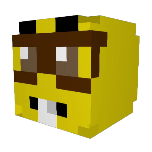 synthrax_ Minecraft avatar head, 3D render