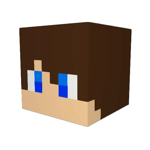 synxs_31 Minecraft avatar head, 3D render
