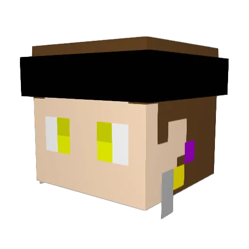syo_7777 Minecraft avatar head, 3D render