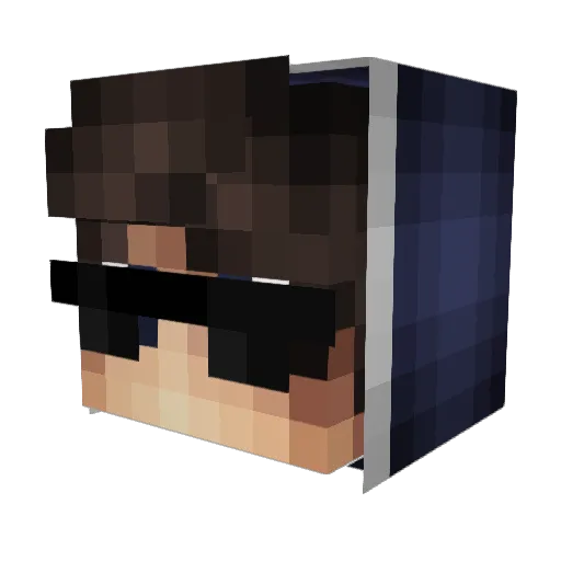syobonPVP Minecraft avatar head, 3D render