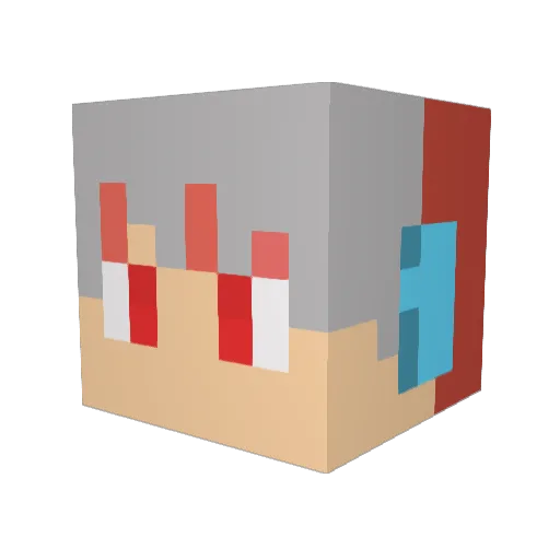 syoko4380 Minecraft avatar head, 3D render