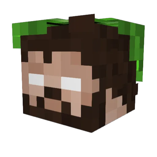 syon90876 Minecraft avatar head, 3D render