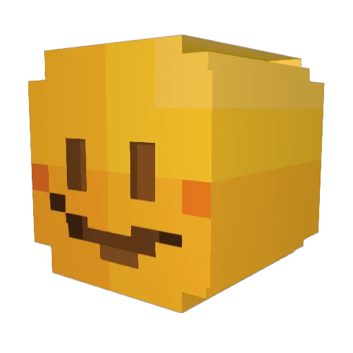 syopao Minecraft avatar head, 3D render