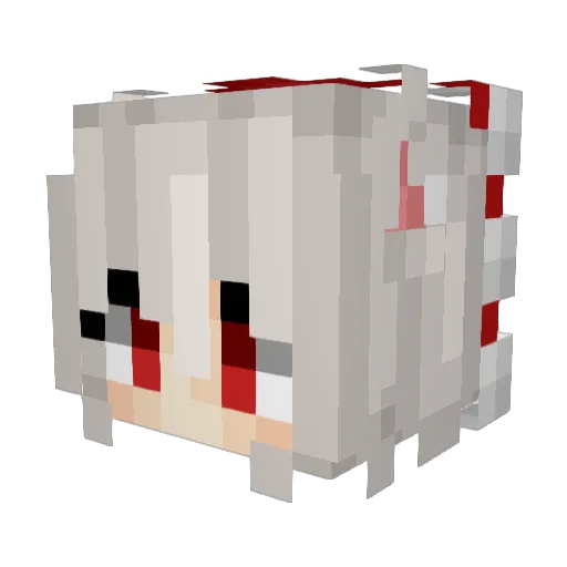 syoroze Minecraft avatar head, 3D render