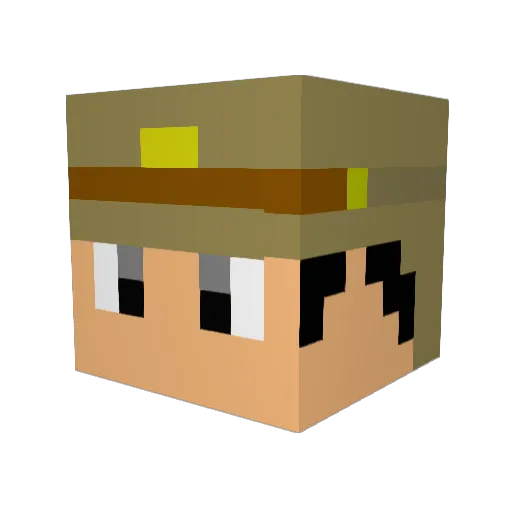 syota2339 Minecraft avatar head, 3D render