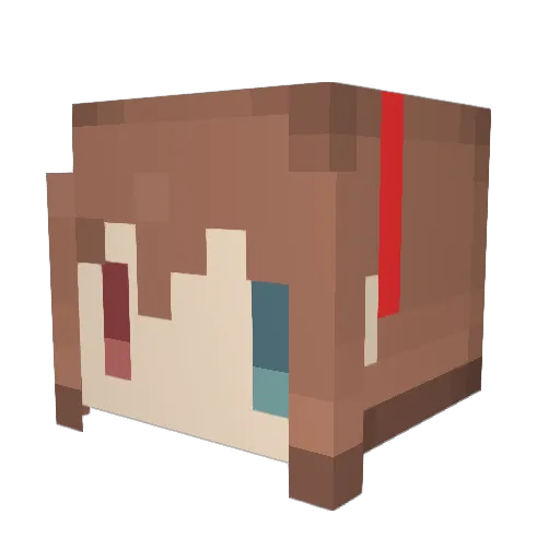 syoudango Minecraft avatar head, 3D render