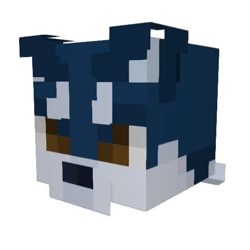 syoufuu Minecraft avatar head, 3D render