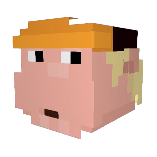 syph0o Minecraft avatar head, 3D render