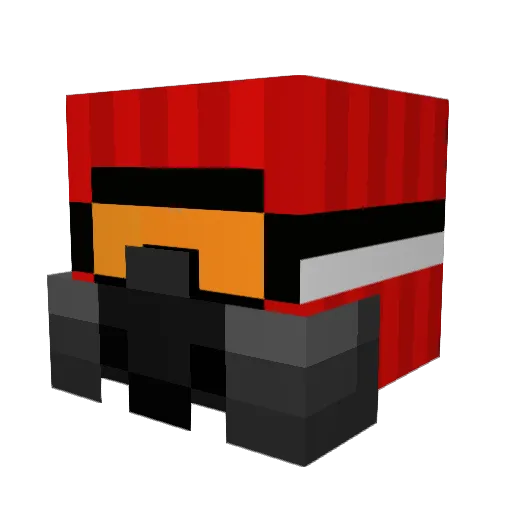 syph3rd Minecraft avatar head, 3D render