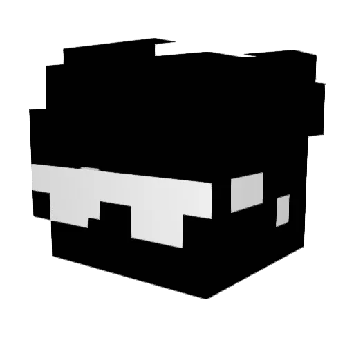 sypnn Minecraft avatar head, 3D render