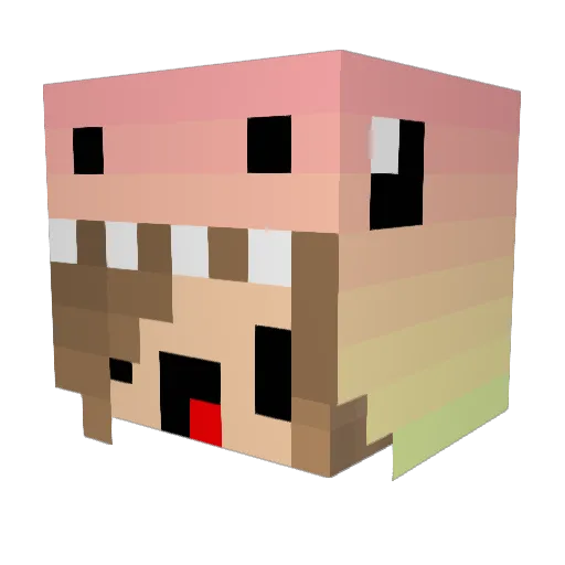 sypro1234 Minecraft avatar head, 3D render