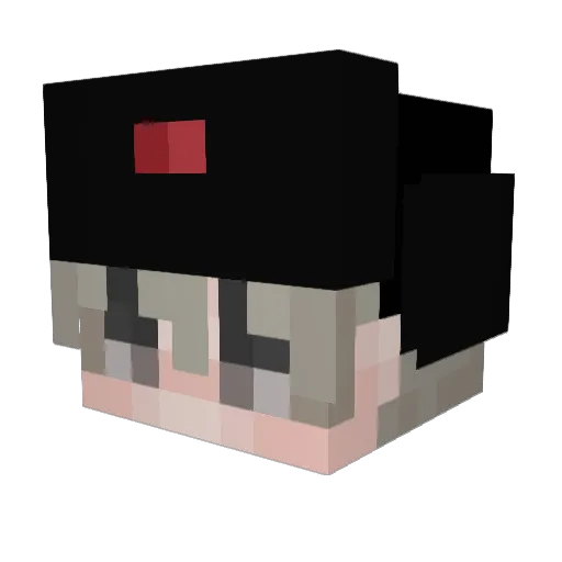 sypysxzz Minecraft avatar head, 3D render