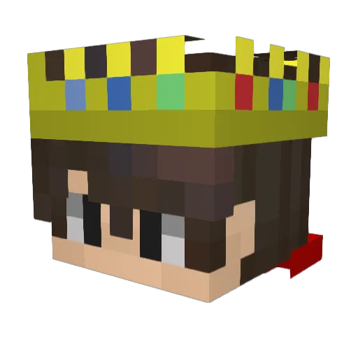 syrese Minecraft avatar head, 3D render