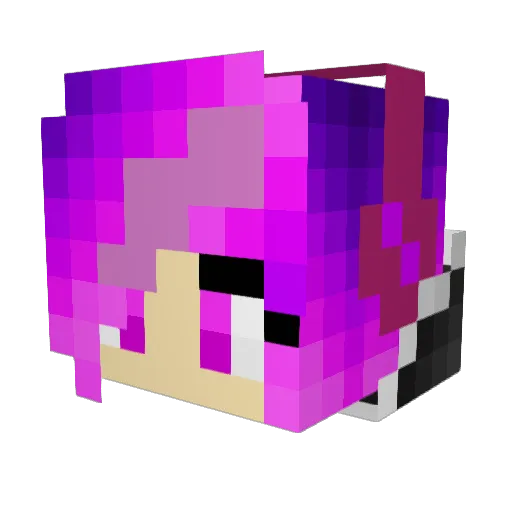 syrocraft Minecraft avatar head, 3D render