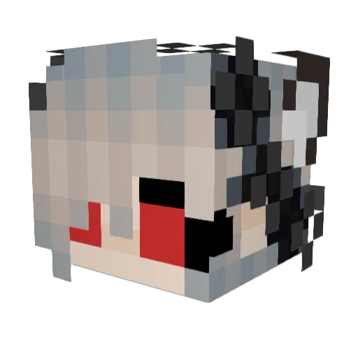 syrran Minecraft avatar head, 3D render