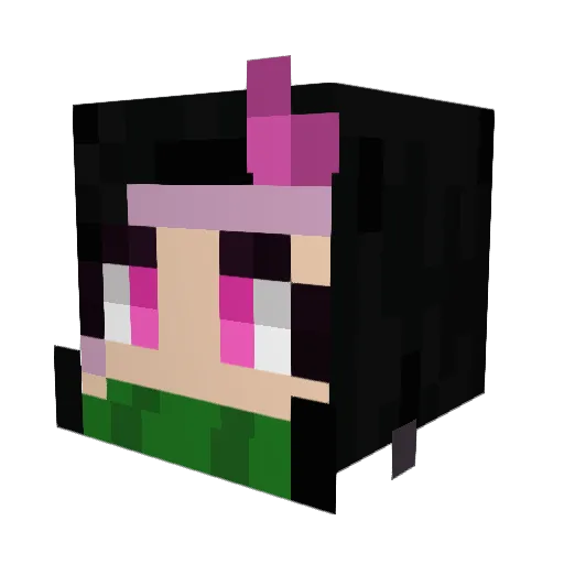 syrrupp Minecraft avatar head, 3D render