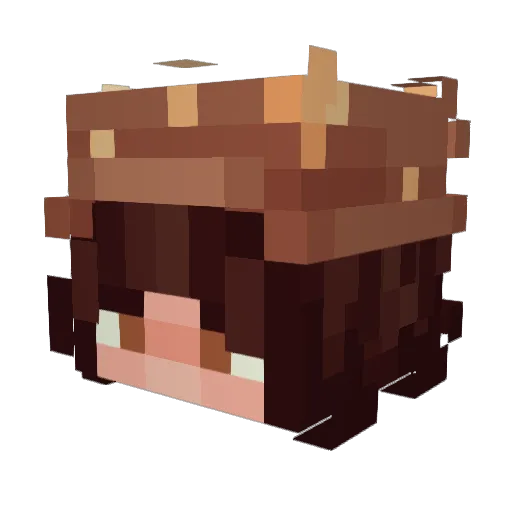 syrune08 Minecraft avatar head, 3D render