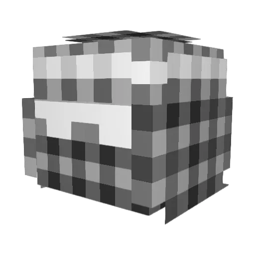 syrxc Minecraft avatar head, 3D render
