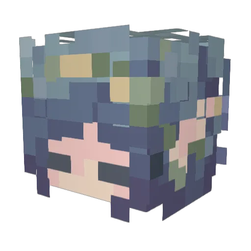 systemacy Minecraft avatar head, 3D render