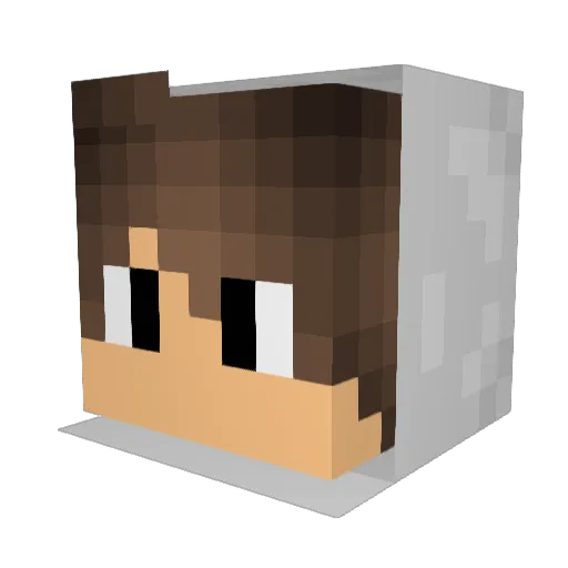 systm03 Minecraft avatar head, 3D render