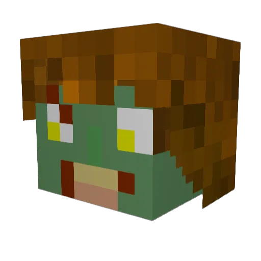 sysy0011 Minecraft avatar head, 3D render