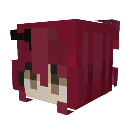 syufzl Minecraft avatar head, 3D render
