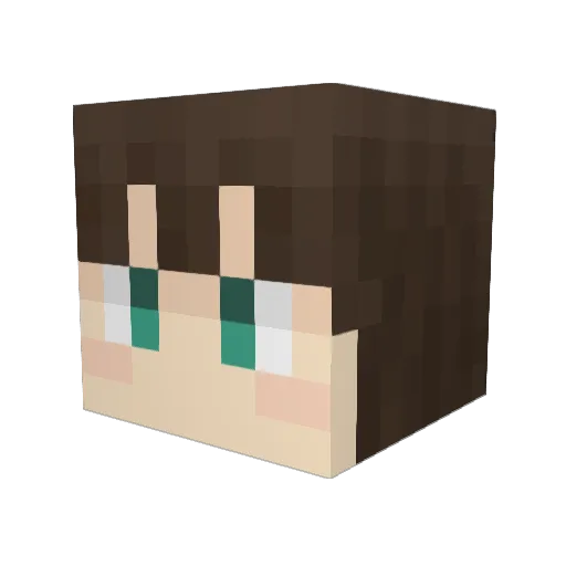 syuga999 Minecraft avatar head, 3D render