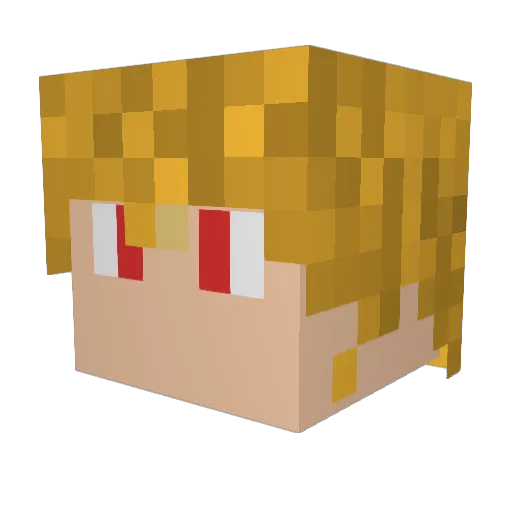 syukusei1917 Minecraft avatar head, 3D render