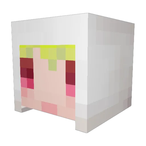 syulo Minecraft avatar head, 3D render
