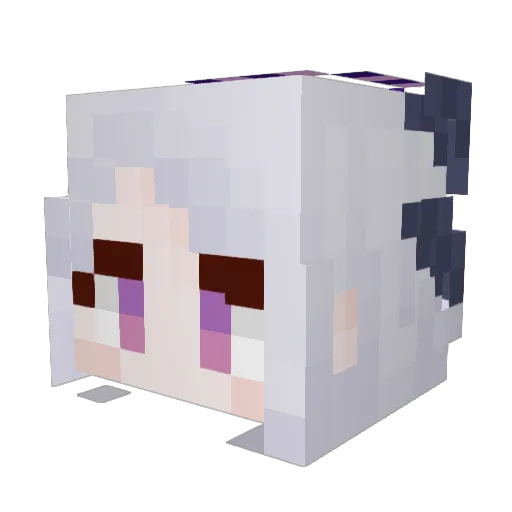 syumas Minecraft avatar head, 3D render