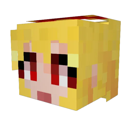 syuna0310 Minecraft avatar head, 3D render
