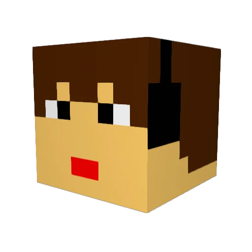 syunark1335 Minecraft avatar head, 3D render