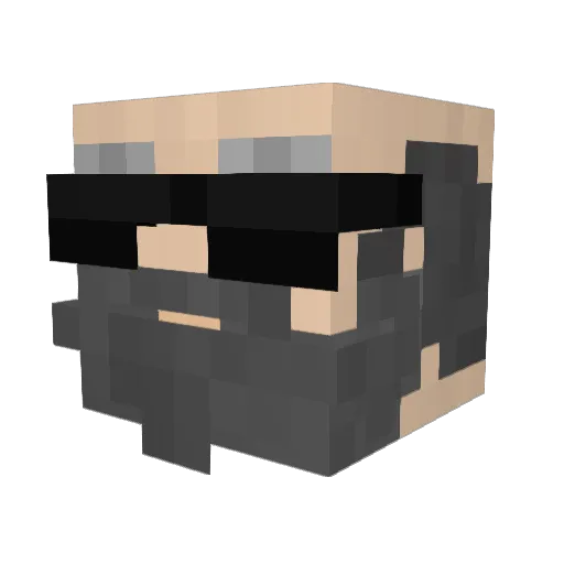 syundy Minecraft avatar head, 3D render
