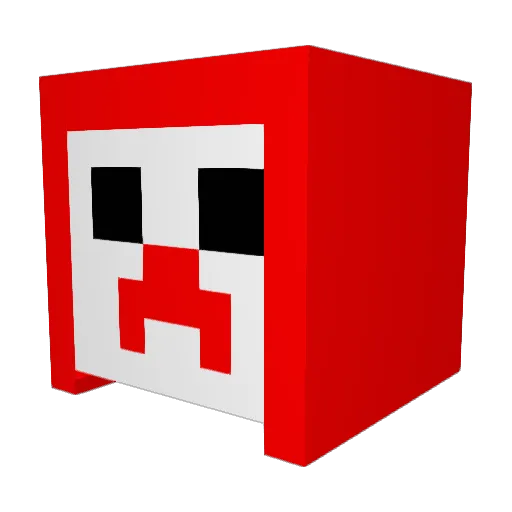 syunp Minecraft avatar head, 3D render