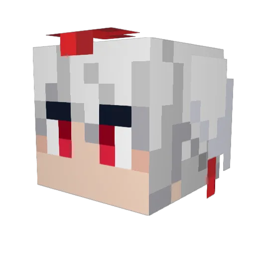 syuray Minecraft avatar head, 3D render