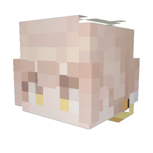 syuumai1325 Minecraft avatar head, 3D render