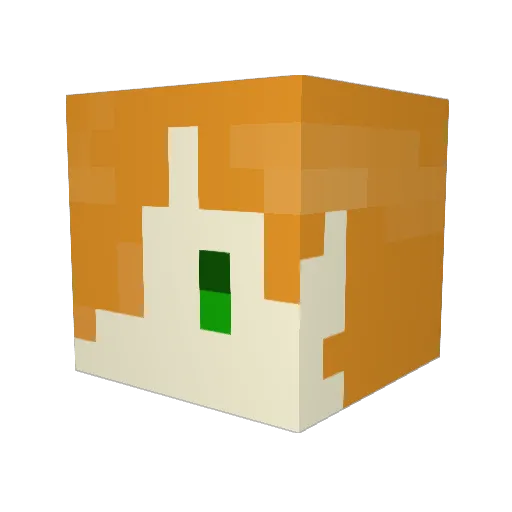 syuusui Minecraft avatar head, 3D render